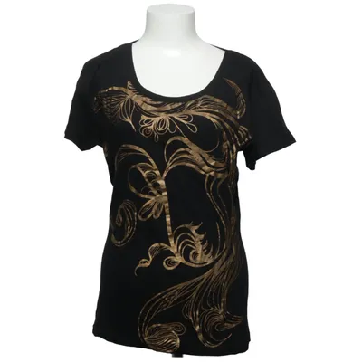 T-shirt (Black, Gold) from Gill Trend Cotton