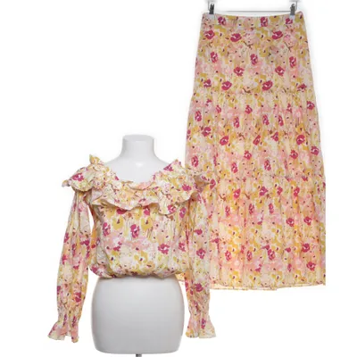Set (Gul, Rosa, Vit) från Maja Nilsson Lindelöf x Gina Tricot Bomull, Elastan