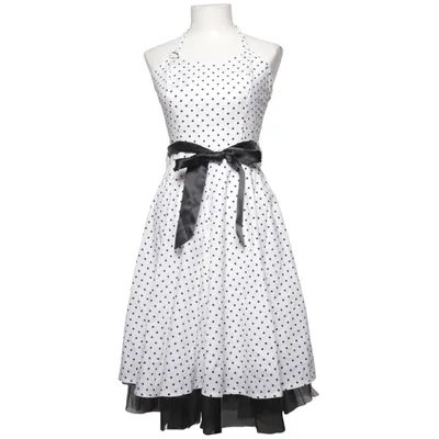 Neckholderkleid (Weiß, Schwarz) von H&R Baumwolle, Elasthan