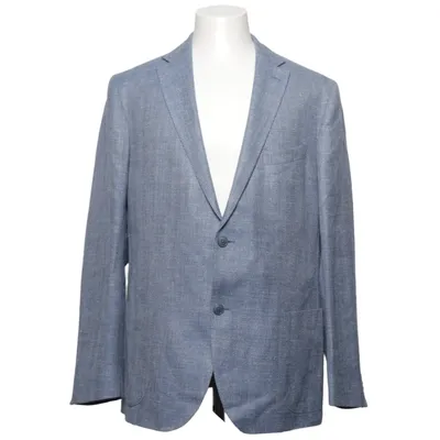 Blazer (Blau) von Eduard Dressler Leinen, Seide, Wolle