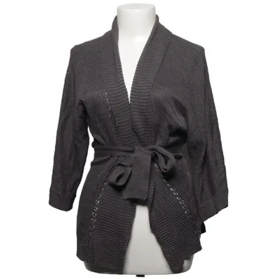 Cardigan cache-cœur (Gris) de H&M Coton, Viscose