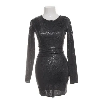 Klänning (Svart, Silverfärgad) från H&M Elastan, Metallfiber, Polyester