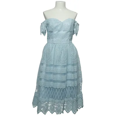 Dress (Blue) from Chi Chi London Elastane, Polyamide, Polyester