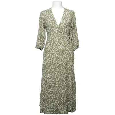Wrap dress (Green, White, Multicolored) from Kauf Dich Glücklich Viscose
