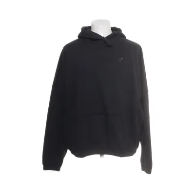 Huvtröja (Svart) från Gymshark Bomull, Återvunnen polyester