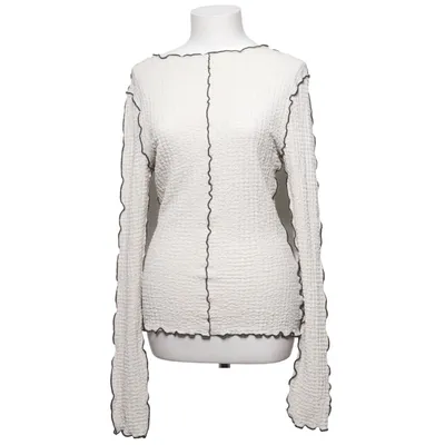 Top (Beige, Sort, Hvid) fra Lindex Elastan, Polyester