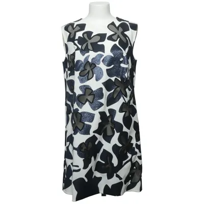 Dress (White, Blue, Black) from Escada Acetate, Polyester, Silk