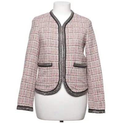 Jacket (Pink, Multicolored) from Zara Basic Acrylic, Cotton, Polyester