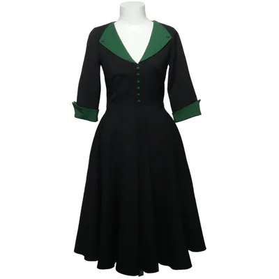 Robe (Noir, Vert) de Glamour Bunny Coton, Élasthane, Polyester