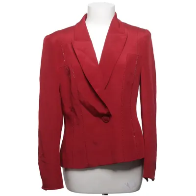 Blazer (Red) from Terani Couture Acetate, Silk