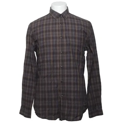Flannel skjorte (Brun, Blå) fra IKKS Bomuld