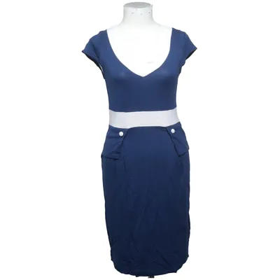Kjole (Blå, Hvid) fra Pier One Elastan, Viscose