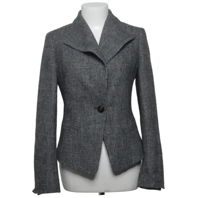 Kavaj (Grå) från MaxMara Akryl, Bomull, Elastan, Polyamid, Polyester, Ull
