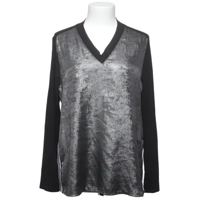 T-shirt à manches longues (Noir, Argent) de Seidel Élasthane, Polyester, Viscose