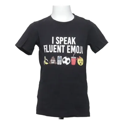 T-shirt (Noir) de Emoji Coton
