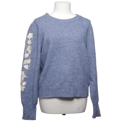 Sweater (Blue, Beige) from Cynthia Rowley Elastane, Polyester, Wool