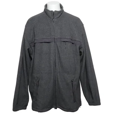 Fleece jacket (Gray) from Top Line Sportswear Polyester, Viscose