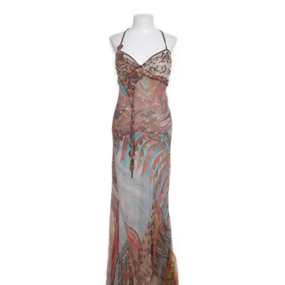 Maxi dress (Beige, Blue, Multicolored) from Save the Queen Silk