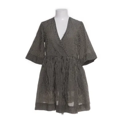 Robe (Noir, Beige) de Ganni Coton biologique, Polyamide, Polyester recyclé