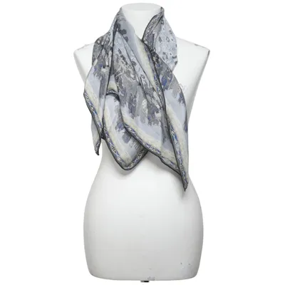Suit scarf (Gray, Blue, Multicolored) from Roeckl Silk
