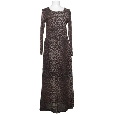 Robe longue (Marron, Noir) de Ichi Polyamide, Polyester