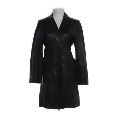 Leather coat (Black) from SAKI Leather Leather, Polyester