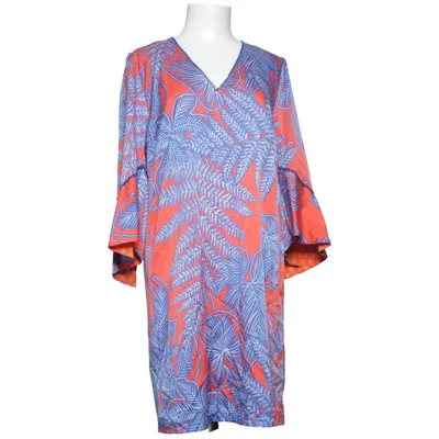 Jurk (Blauw, Oranje, Meerkleurig) van Marc Cain Cupro, Elastaan, Polyamide, Zijde