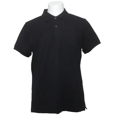 Polo (Noir) de Lagency Coton, Élasthane