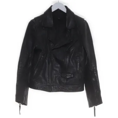 Lederjacke (Schwarz) von H&M Leder, Polyester