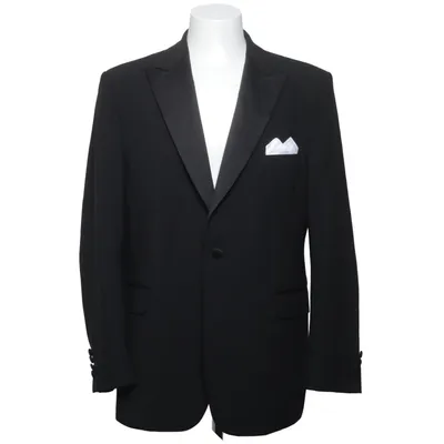 Tuxedo jacket (Black) from Royal Black Elastane, Polyester, Wool