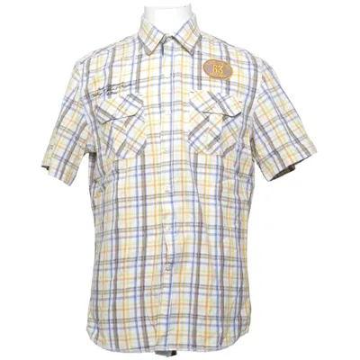 Chemise à manches courtes (Jaune, Bleu, Blanc, Orange) de Emilio Adani Coton