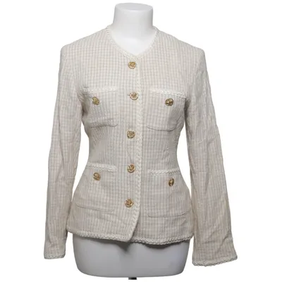 Blazer (Beige) van Woman Collection H&M Acetaat, Katoen, Viscose