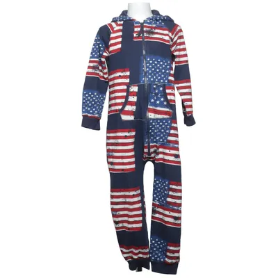 Onesie (Blue, Red, White) from Knox Cotton, Polyester