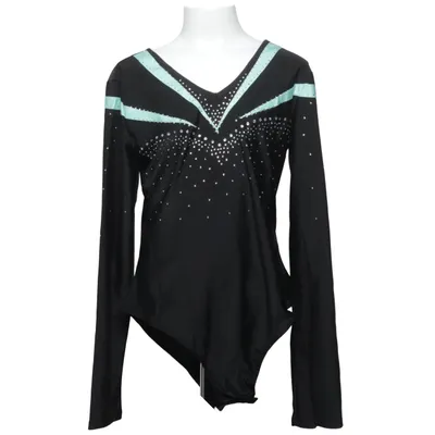 Gymnastics leotard (Black, Green) from Iefiel