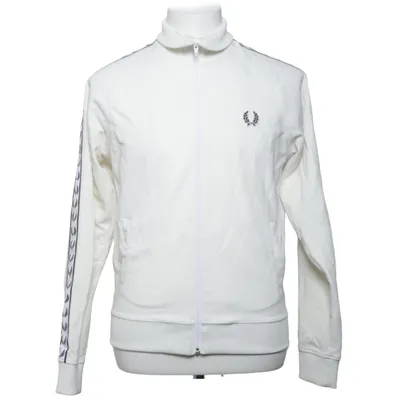 Träningsjacka (Vit) från Fred Perry Sportswear Bomull, Elastan, Polyester