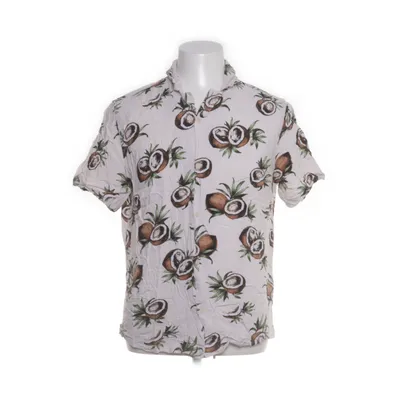 Kortärmad skjorta (Vit, Flerfärgad) från H&M Man Viskos