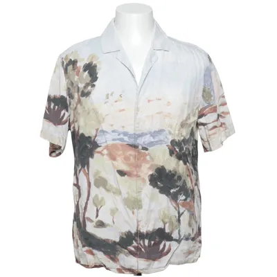 Kortärmad skjorta (Blå, Flerfärgad) från H&M Man Lyocell