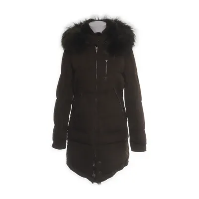 Down coat (Green) from Cedrico Polyester, Down, Leather, Fur