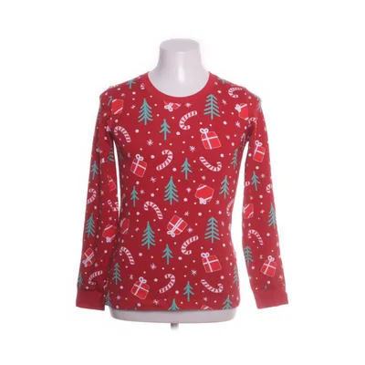 Langærmet t-shirt (Rød, Flerfarvet) fra Silly Santa Bomuld, Elastan