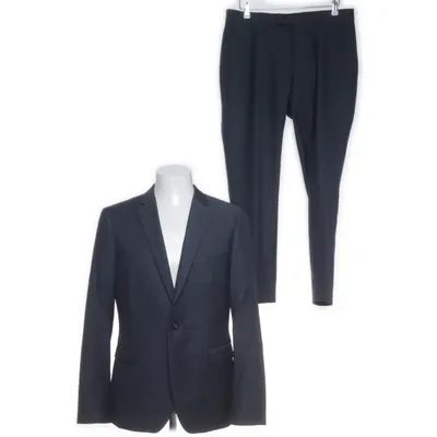 Suit (Blue) from Bläck Polyester, Wool, Viscose