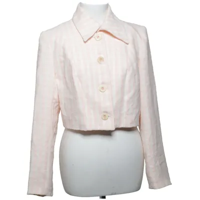 Blazer (Rose, Blanc) de Casting Polyester, Viscose