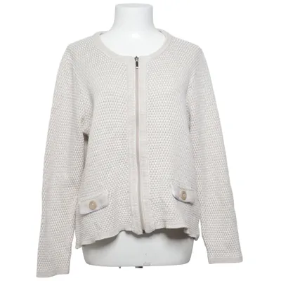 Cardigan (Beige, White) from Signature Experience Cotton