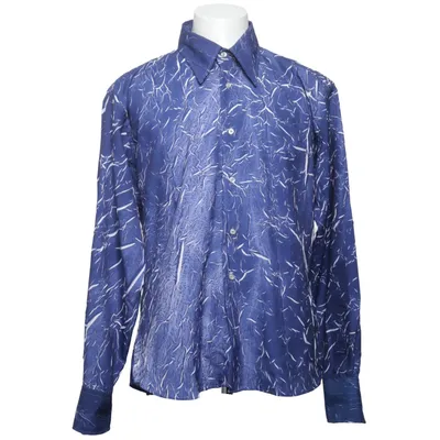 Skjorte (Blå, Hvid) fra Mansfield Polyester
