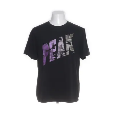 T-shirt (Svart, Flerfärgad) från Peak Bomull, Polyester