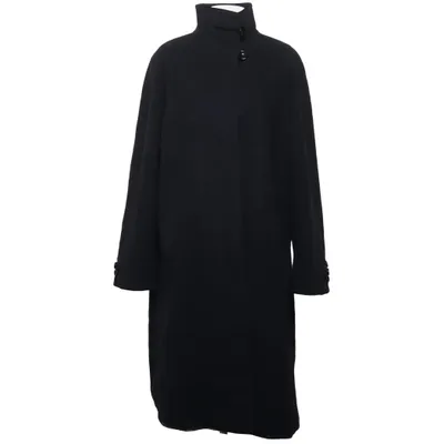 Manteau (Noir) de Dahléns Cachemire, Polyamide, Laine