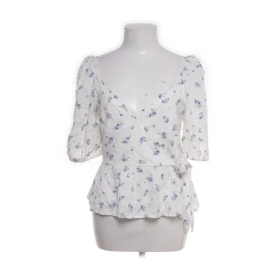 Wikkelblouse (Wit, Meerkleurig) van New Look Katoen, Viscose