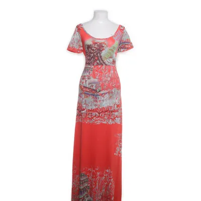 Maxi dress (Orange, Multicolored) from Save the Queen Elastane, Viscose