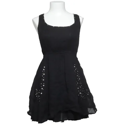 Klänning (Svart, Silverfärgad) från Yumi Bomull, Polyester