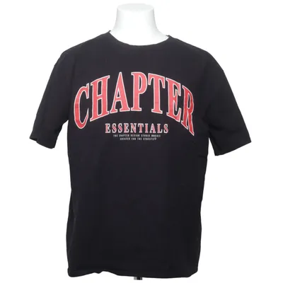 T-shirt (Zwart, Rood) van Chapter Katoen