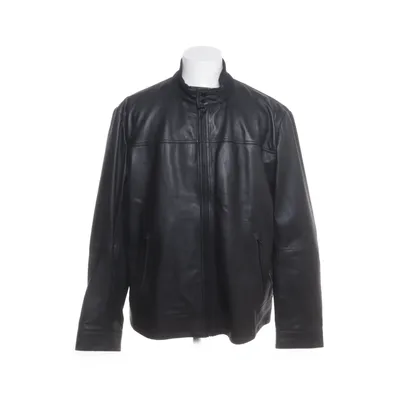Leather jacket (Black) from Allan Clark Polyester, Leather